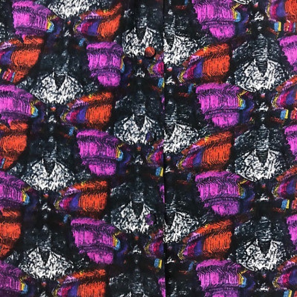 Urban Outfitters silk dress with abstract print - Picture 4 of 5